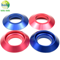 Mass Production CNC Turning Parts Colorful Aluminum Wheel Nut Washer