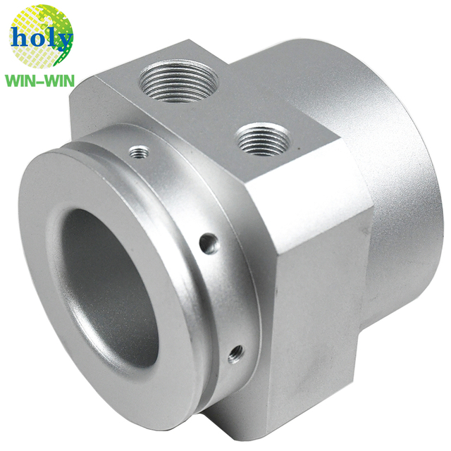Batch Production Aluminum Milling Service Connector Block CNC Turning Parts 