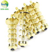 OEM CNC Factory CNC Turning Steel Machining Screw Parts With Gold Plating