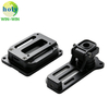 CNC Machining 6061 T6 Aluminum Gimbal Hinge Bracket 5 Axis Milling Black Anodized UAV Drone Camera Mount Support Arm