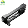 CNC Machining 6061 T6 Aluminum Gimbal Hinge Bracket 5 Axis Milling Black Anodized UAV Drone Camera Mount Support Arm